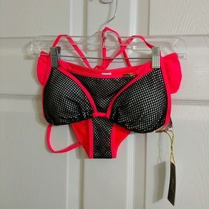 NWT Heat Fishnet Bikini